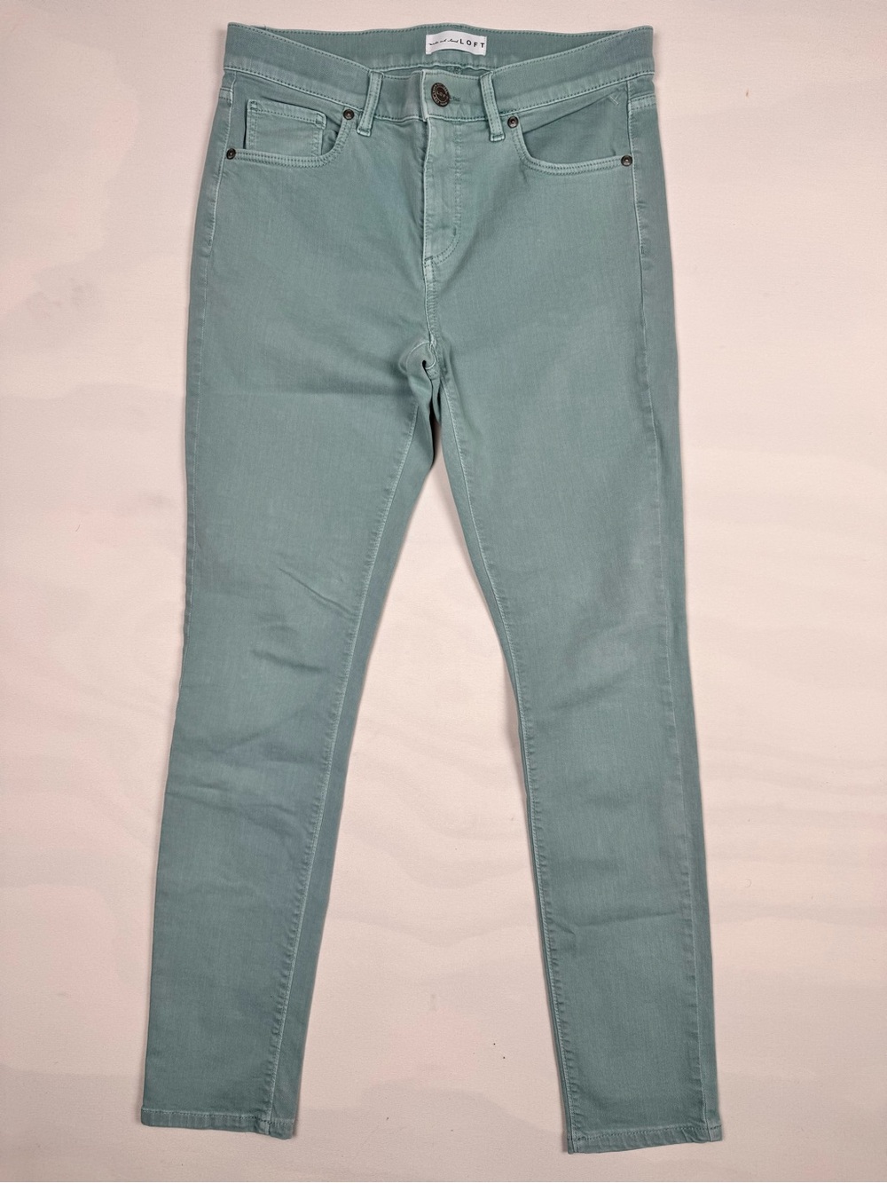 Made And Loved Loft Jeans Teal Modern Skinny Crop Women’s 28/6